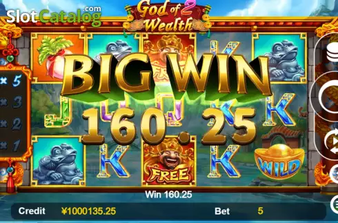 Win screen 2. God of Wealth 2 slot