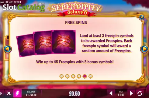 Feature screen 2. Serendipity Deluxe 6 slot