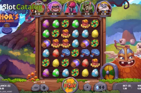 Bildschirm2. Thor's Egg Hunt slot