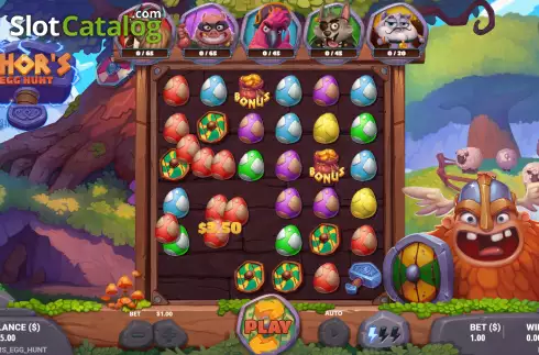 Bildschirm3. Thor's Egg Hunt slot