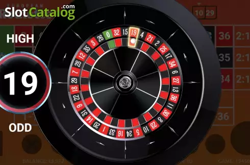 Game screen 5. LeoVegas European Roulette slot