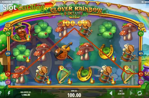 Win screen 2. Clover Rainbow 6 Deluxe slot
