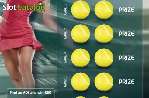Reel screen. Tennis Scratch slot