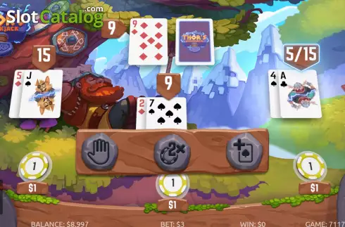 Captura de tela2. Thor's Blackjack slot