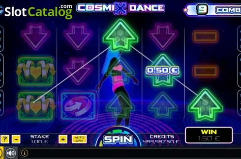 Skärmdump3. Cosmix Dance slot