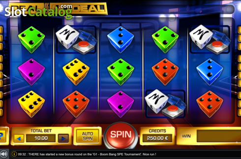 Schermo2. Deal or No Deal The Dice Slot slot
