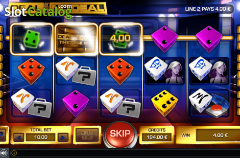 Schermo3. Deal or No Deal The Dice Slot slot