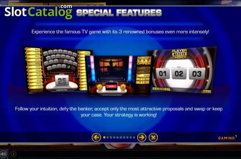 Features. Deal or No Deal The Dice Slot slot