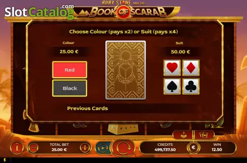 Gamble. Ruby Stone and the Book of Scarab slot
