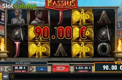 Win Screen. Kassius Invictus Armis slot