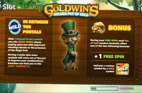 Intro. Goldwins Golden Pot of Gold slot