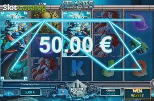 Win Screen 2. Atlantis Wrath of the Ocean slot