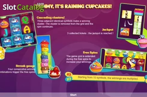 画面7. Cupcake Rainbow カジノスロット