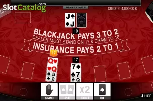 Skärmdump3. Blackjack Multihand 7 Seats VIP slot