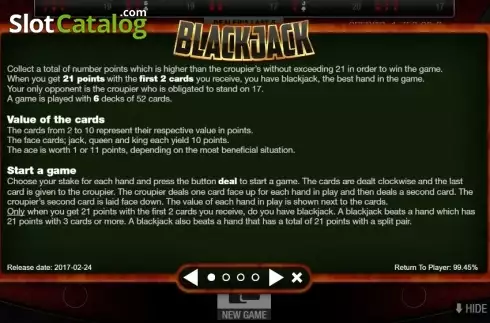 Rules 1. Blackjack Multihand 7 Seats VIP slot
