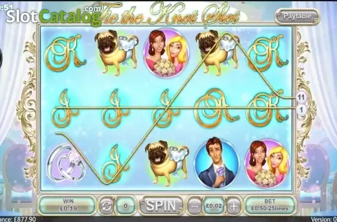 Win screen. Tie the Knot slot
