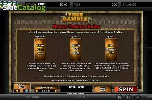 Captura de tela9. Time Gamble slot