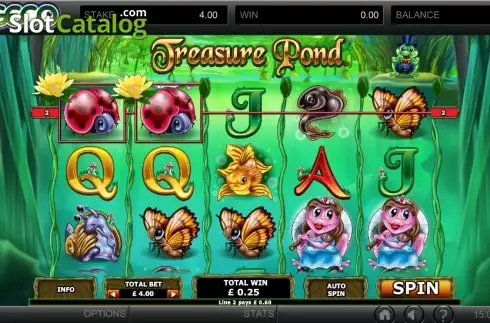 Low Win screen. Treasure Pond slot