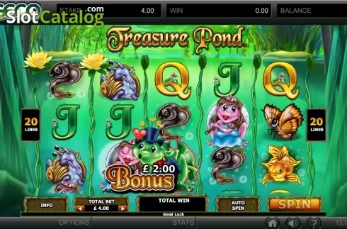 Bonus screen. Treasure Pond slot
