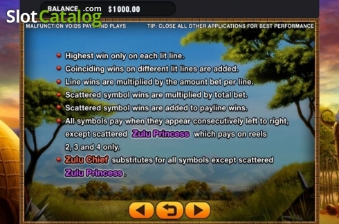 Captura de tela8. Zulu King slot