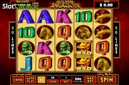 Game Screen. Golden Dragon (GMW) slot