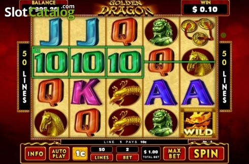 Win Screen. Golden Dragon (GMW) slot