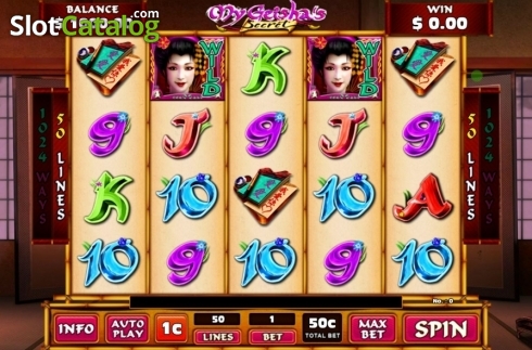 Game Screen. My Geisha's Secret slot