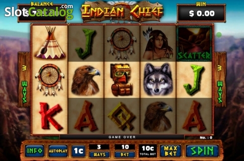 Game Screen. Indian Chief slot