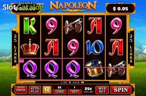 Win Screen. Napoleon (GMW) slot