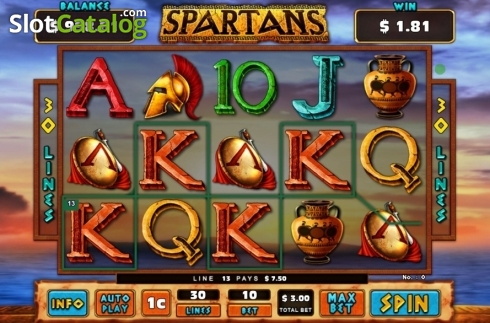 Win Screen. Spartans (GMW) slot