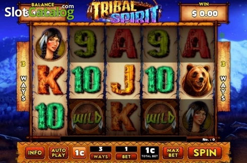 Game Screen. Tribal Spirit slot