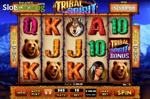 Win Screen. Tribal Spirit slot