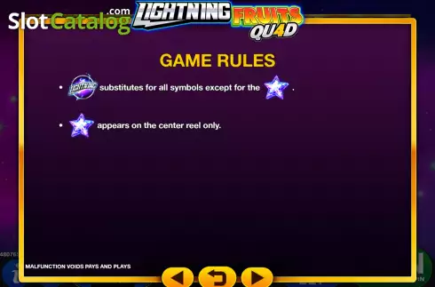 Schermo9. Lightning Fruits Quad slot