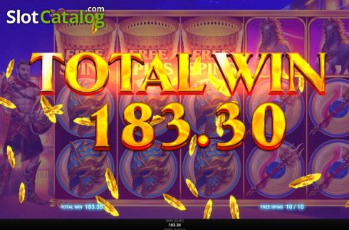Total Win. Inferno Gladiator slot