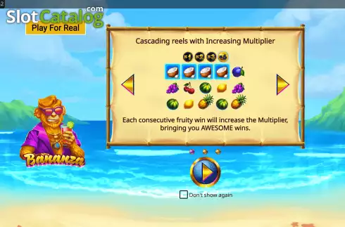 Captura de tela2. Bananza (GONG Gaming Technologies) slot
