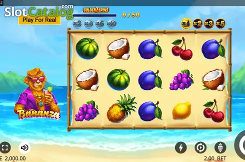 Skärmdump3. Bananza (GONG Gaming Technologies) slot