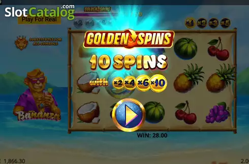 Golden Spins 1. Bananza (GONG Gaming Technologies) slot