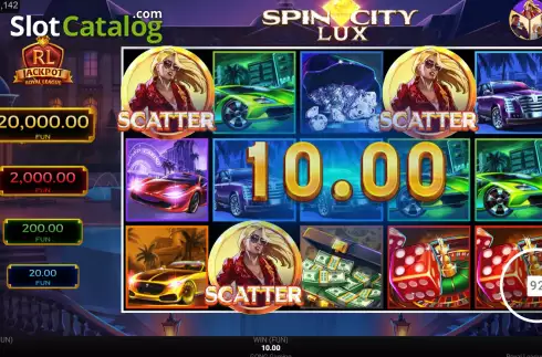 Win Screen 2. Royal League Spin City Lux slot