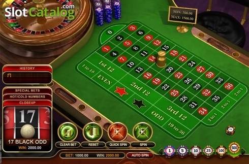 Win screen. French Roulette Pro (GVG) slot