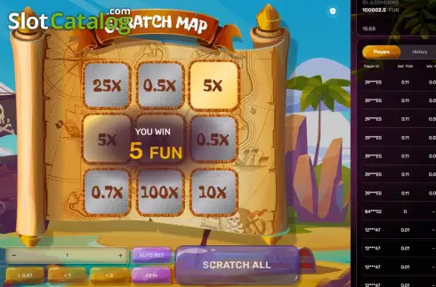 Bildschirm3. Scratch Map slot