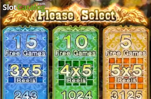 Free games screen. Yak Thai slot