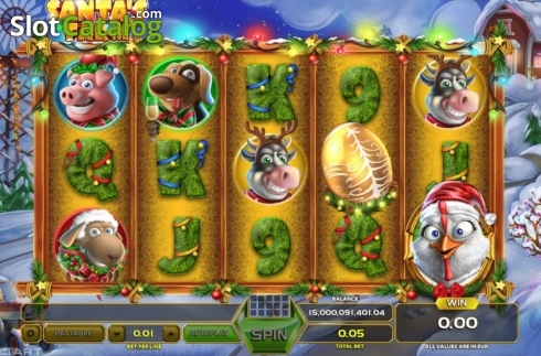 Bildschirm2. Santa's Farm slot