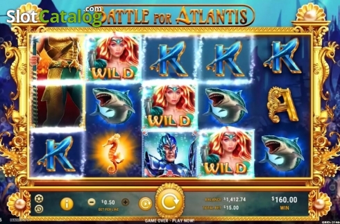 Win Screen 2. Battle for Atlantis slot
