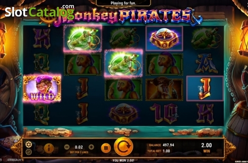 Bildschirm4. Monkey Pirates slot