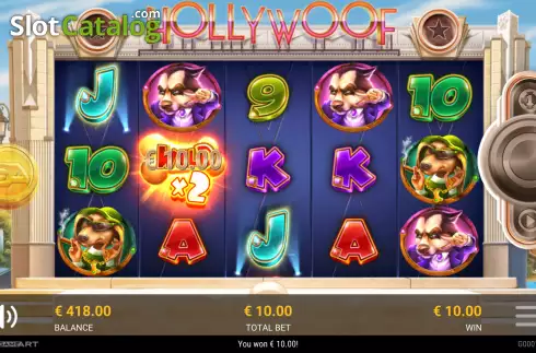 Win screen 2. Hollywoof slot