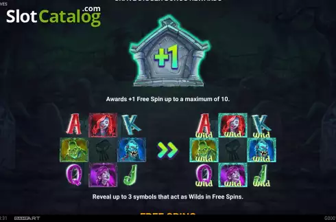 Paytable 2. Spooky Graves slot
