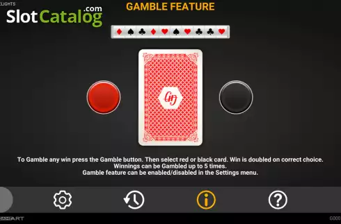 Gamble feature screen. Hot Fruit Delights slot