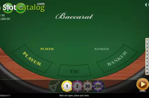 Game screen. Baccarat (GameArt) slot