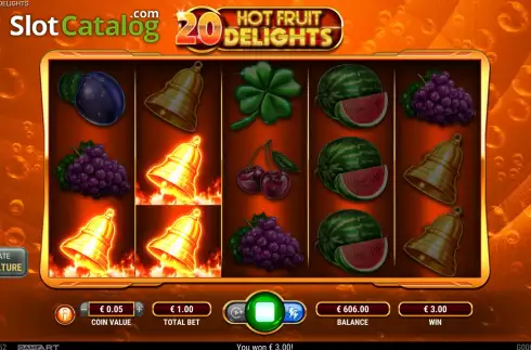 Schermo3. 20 Hot Fruit Delights slot