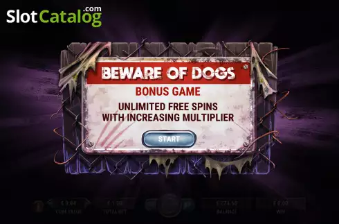 Free Spins Win Screen 2. Angry Dogs slot